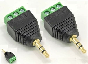 �y���������zSound Wave ���� 3.5mm 3�� �I�X �A�_�v�^�[ 2�� �C���z�� �w�b�h�z�� ���� �ϊ� �\�P�b�g �A�_�v�^�[ �z�� �e�X�g DIY �A���v �����b�L�� �X�e���I ���m���� �v���O 3.5 (3�� �I�X 2��)
