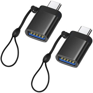 �y���������zLEIZHAN Type-C & USB3.0 �ϊ��A�_�v�^ �X�g���b�v�t���y2�Z�b�g�z(Type C�I�X-USB���X) OTG�Ή� MacBook/iPad Pro/Sony Xperia XZ/XZ2/Samsung USB-C & USB 3.0 �ő�5Gbps�����f�[�^�]�� �[���p (���F)