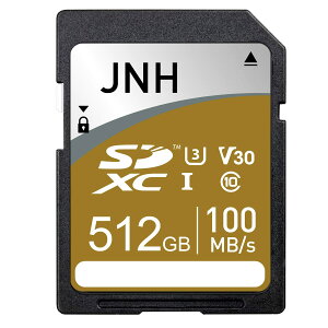�y���������zSD�J�[�h SDXC�J�[�h 512GB JNH UHS-I������100MB/s Class10 U3 V30 4K Ultra HD �Ή� �y�������K�i �z