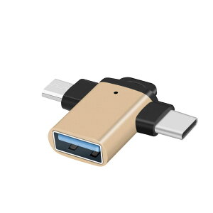 �y���������zleizhan USB 3.0���X-USB C���}�C�N���I�X�A�_�v�^ 3in1���@�\�AType-C to USB�A�_�v�^�AMacBook Pro/Air iPad Pro Micro�����Type-C�f�o�C�X�ƌ݊����̂���}�C�N��USB�A�_�v�^�R�l�N�^�A- �S�[��