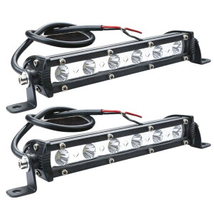 �y���������zTIGRE BLANC 6�A LED ���[�N���C�g 18W �ėp ���C�g�o�[ ��Ɠ� �t�H�O�����v �f�C���C�g 12V 24V 18cm �� �z���C�g