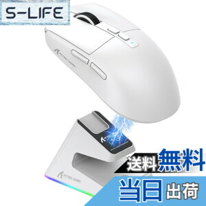 �y���������zMAMBASNAKExATTACK SHARK X6 ���y�ʃQ�[�~���O�}�E�X 49g PAW3395�Z���T�[ ���C�����X �}�E�X 3���[�h�ڑ� 2.4Ghz/Bluetooth/Type-C 6���x��DPI�ؑ� 26000DPI 200���ԘA���g�p�\ �}�O�l�b�gRGB�[�d�X