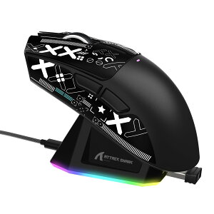 �y���������zMAMBASNAKExATTACK SHARK X11 ���y�ʃQ�[�~���O�}�E�X 60g RGB�}�O�l�b�g�[�d�X�^���h 3���[�h�ڑ� 2.4Ghz/Bluetooth/Type-C �_�u��Bluetooth�`�����l�� 6���x��DPI�ؑ� PAW3311�Z���T�[ HUANO�X�C�b�` Br