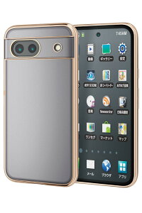�y���������z�G���R�� Google Pixel 8a �P�[�X �J�o�[ ���� �ϏՌ� �Ռ��z�� �n�C�u���b�h TPU ���^���b�N�t���[�� �J�����ی� ���C�����X�[�d �Ή� ���^���b�N�S�[���h PM-P241UCTMKGD
