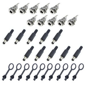 �y���������zYANYULI DC�d���W���b�N �\�P�b�g DC�I�X�v���O 5.5*2.1mm DC-099 30V 5A �h���L���b�v�t�� ���t�����ȒP ���X �p�l�� �}�E���g �R�l�N�^ �A�_�v�^�[ �d�q�@��p