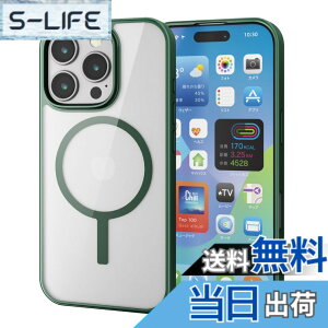 �y���������z�G���R�� iPhone 16 Pro �P�[�X �N���A �}�O�l�b�g MAGKEEP �n�C�u���b�h ���C�����X�[�d�Ή� 4�p�G�A�[�N�b�V���� �f�B�[�v�O���[�� PM-A24CMAG03GN