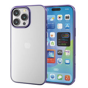 �y���������z�G���R�� iPhone 16 Pro Max �P�[�X �N���A ���^ ���^���b�N �t���[�� �\�t�g ���C�����X�[�d�Ή� TPU ���^���b�N���@�C�I���b�g PM-A24DUCTMPU