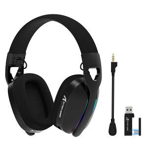�y���������zMAMBASNAKExATTACK SHARK L90 �Q�[�~���O�w�b�h�Z�b�g lightseed�����Z�p �y�ʉ� 216g 7.1ch ���̉��� �X�e���I 40MM�h���C�o�[ ����x�� 3���[�h�ڑ��i3.5mm�L��/BT/2.4G�����j���C�A���X�w�b�h�Z