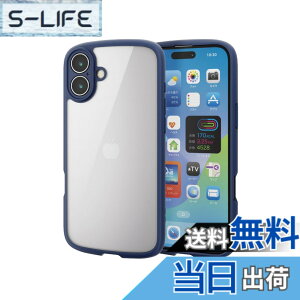 �y���������z�G���R�� iPhone 16 Plus �P�[�X �N���A �ϏՌ� �Ռ��z�� �Ɍ��݌v �n�C�u���b�h ���^ �y�� �X�g���b�v�z�[���t�� �S���G�A�[�N�b�V���� �X�g���b�v�z���_�[�V�[�g�t TOUGH SLIM LITE �l