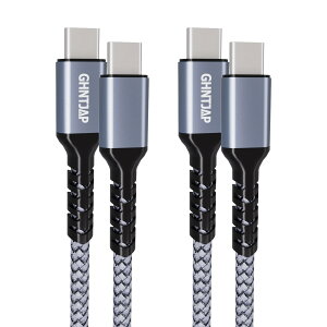 �y���������zGHNTJAP USB C to USB C �P�[�u�� 0.3M/2�{�Z�b�g �^�C�vc �P�[�u�� PD�Ή� 60W�}���[�d �����]�� Type C to Type C �f���h�~ iPhone 16�AMacBook�AiPad�AGalaxy��usb-c�@��Ή�