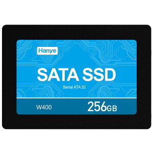 �y���������zHanye SSD 256GB 3D NAND ���ϋvTLC �̗p ���� 2.5�C���` SATAIII 6Gb/s 520MB/s �A���~��➑� W400-256G �������K�㗝�X�i ���[�J�[3�N