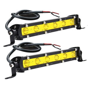 �y���������zTIGRE BLANC 6�A LED ���[�N���C�g 18W �ėp ���C�g�o�[ ��Ɠ� �t�H�O�����v �f�C���C�g 12V 24V 18cm ���F �C�G���[