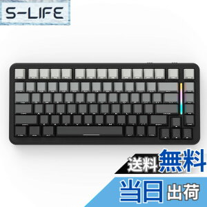 �y���������zMAMBASNAKExATTACK SHARK M86 �Q�[�~���b�O�L�[�{�[�h ���C�����X ���J�j�J���L�[�{�[�h 75�� �p��z�� RGB�o�b�N���C�g �K�X�P�b�g�\�� �����Ō��� 3���[�h�ڑ��iBluetooth/2.4G/USB-C�j 4000mah