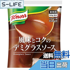 【送料無料】クノール 風味とコクのデミグラスソース 業務用 500g袋 ビーフシチュー 洋風だし