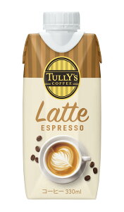 �y���������zTULLY'S COFFEE(�^���[�Y�R�[�q�[) �t�� �G�X�v���b�\ �~���N 330mlx12�{ �L���b�v�t�� ���p�b�N