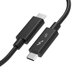 �y���������zUSB-C Thunderbolt 5 �P�[�u�� 1.5m POTRRCIUSUER �T���_�[�{���g5 80Gbps �o�����f�[�^�]�� 240W PD�Ή� 8K/60Hz [Thuderbolt 4 / Thunderbolt 3, USB4 �݊�] �X�}�[�g�t�H���E�^�u���b�g�E�Q�[���@�̃^�C�v