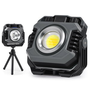 �y���������zCHAMCHOI LED ������ �[�d�� 5000lm �����P�x ���p�_���ő�100H COB ���[�N���C�g 2700K-8500K ���i�K�����E���F SOS �ԓ_�� ���C�z�� 360° ��] IPX6 �h�� �O�r�X�^���h�t�� ��Ɠ� ���O�Ɩ� 