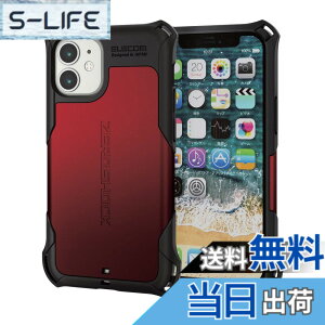 �y���������z�G���R�� iPhone 12 mini �P�[�X Qi�[�d�Ή� �n�C�u���b�h ZEROSHOCK �ϏՌ� �X�^���_�[�h ���b�h PM-A20AZERORD