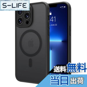 �y���������zPinLiSheng iPhone 13 Pro Max �P�[�XMagSafe �Ή� ���C�����X�[�d �ϏՌ� �}�b�g������ TPU+PC �J�o�[ �ČRMIL�K�i �A�C�t�H��13 Pro Max �Ռ��z�� �X�g���b�v�z�[���t�� �g�уX�}�z�P�[�X (�u