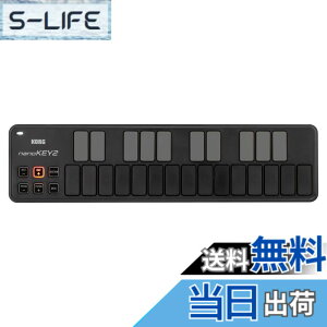 �y���������zKORG(�R���O) MIDI�L�[�{�[�h nanoKEY2 DTM/25����/�R���p�N�g/�R���g���[���[/USB/�o�X�p���[/�\�t�g�E�F�A���C�Z���X���� �u���b�N NANOKEY2-BK