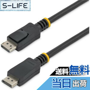 �y���������zStarTech.com DisplayPort 1.2�P�[�u�� ���b�`�t���R�l�N�^ 1m 4K�Ή� DISPL1M
