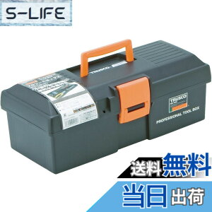�y���������z�g���X�R���R(TRUSCO) �v���c�[���{�b�N�X �u���b�N/�I�����W 380x178x145mm TTB-901