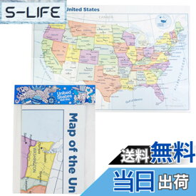 【送料無料】Superior Mapping Company 合衆国ポスターサイズウォールマップ 40 x 28インチ 都市記載 1 Map
