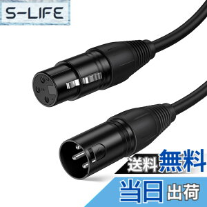 �y���������zXLR�P�[�u���CCableCreation XLR�I�X to XLR ���X�ixlr�P�[�u���j�o�����X�P�[�u��3�s���}�C�N���t�H���P�[�u�� xlr�ϊ� �L���m���P�[�u�� �u���b�N/1.8M