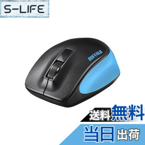 �y���������z�o�b�t�@���[ BUFFALO ���� BlueLED 3�{�^�� �v���~�A���t�B�b�g�}�E�X �u���[ BSMBW305MBL