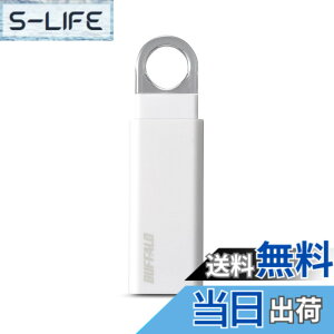 �y���������z�o�b�t�@���[ BUFFALO �m�b�N�X���C�h USB3.1(Gen1) USB�������[ 32GB �z���C�g RUF3-KS32GA-WH