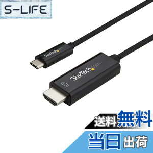 �y���������zStarTech.com USB-C - HDMI�P�[�u�� 2m 4K/60Hz �u���b�N CDP2HD2MBNL