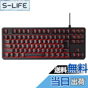 �y���������z�G���R�� USB-A �Q�[�~���O�L�[�{�[�h ���J�j�J�� ���� 5000����ϋv�X�C�b�` ���{��z�� �Q�[�~���O�L�[�L���b�v�t�� �S�L�[���[���I�[�o�[�Ή� LED���� �u���b�N ECTK-G01UKBK