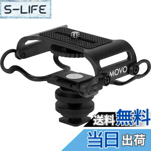 �y���������zMovo SMM5-B���j�o�[�T���}�C�N�ƃ|�[�^�u�����R�[�_�[�V���b�N�}�E���g - Zoom H1n�AH2n�AH4n�AH5�AH6�ATascam DR-40x�ADR-05x�ADR-07x�ȂǂɓK���B1/4�C���`�̎��t���l�W(�u���b�N)�B