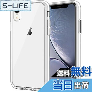 �y���������zJETech iPhonexr �P�[�X (6.1�C���`��piPhone XR) ���΂݂Ȃ� �Ռ��z�� �o���p�[�J�o�[ �����h�~ �N���A�o�b�N (�N���A)
