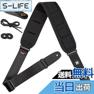 �y���������z[Amumu] SBR Foam Padded Guitar Strap �M�^�[�X�g���b�v�t�H�[���p�b�h����A�R�[�X�e�B�b�N�A�G���N�g���b�N�A�x�[�X�M�^�[�p�X�g���b�v�u���b�N���w�b�h�X�g�b�N�X�g���b�v�l�N�^�C