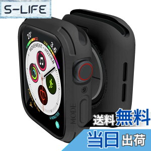 �y���������zelkson �A�b�v���E�H�b�` �J�o�[ Apple Watch 44mm�p, ���ȃo���p�[ �P�[�X Apple Watch SE iWatch Series SE3 SE2 SE 6 5 4 �p �X�|�[�c�~���^���[�ی�P�[�X �v���e�N�^�[ �����h�~ �ϏՌ� Black