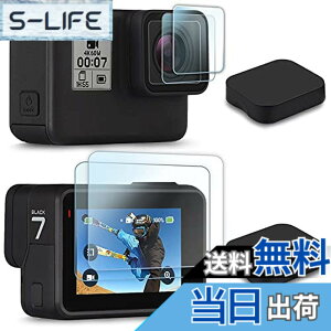 �y���������zFitStill Go Pro Hero 7 Black /6 /5 (2018) �ɓK�p�����K���X�t�B�����Z�b�g �A���`�X�N���b�` | 4�X�N���[���v���e�N�^�[ | �V���R���ی샌���Y�J�o�[ | ���C����ʗp2�� + �T�u��ʗp2��