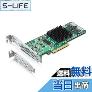 �y���������z10Gtek Internal PCI Express SAS/SATA HBA RAID Controller Card�A8�|�[�g 6Gb /s�ALSI SAS2008�{�[�h�i�`�b�v�j�����ALSI 9211-8I����