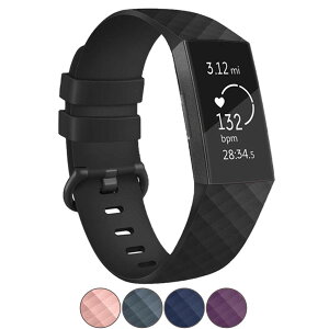 �y���������zCharge3 Charge4 ���� �o���h Fitbit�݊��i �t�B�b�g�r�b�g�`���[�W 3 �Ή� �x���g TPU �f�� c808