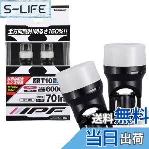 �y���������zIPF �|�W�V���������v LED �ԗp T10 70lm 6000K �z���C�g 12V�p 2�{�� �Ԍ��Ή� �g�U�ޔz�������Y�̗p ���{�� 104W