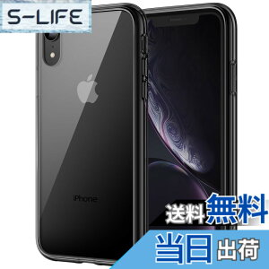 �y���������zJETech iPhonexr �P�[�X (6.1�C���`��piPhone XR) ���΂݂Ȃ� �Ռ��z�� �o���p�[�J�o�[ �����h�~ �N���A�o�b�N (�u���b�N)