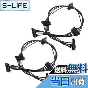 �y���������zCable Matters 2�{�Z�b�g SATA �d��4����P�[�u�� - 46cm�A15�s���I�X��4x SATA���X�A�u���b�N