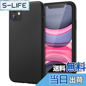 �y���������zJETech iPhone11 �V���R�[���P�[�X(2019���f�� 6.1�C���`��p) �V���L�[�\�t�g�^�b�`�t���{�f�B�ی�P�[�X �}�C�N���t�@�C�o�[���C�j���O�t���ϏՌ��J�o�[ (�u���b�N)