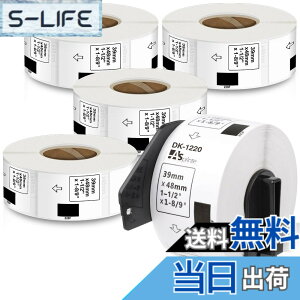 �y���������z�H�i�\���p���x�� 39mm x 48mm 620��/�� DK-1220 DK 1220 ���M�X�e�b�J�[�� ���x���v�����^�[ QL-800 QL-820NWB QL-700 QL-550 QL-720NW QL-650TD 5���[���Z�b�g�A�u���U�[Brother�ƌ݊����̂��� DK���x�� 