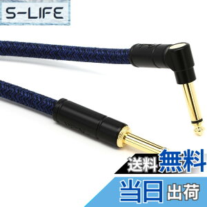�y���������zFender �P�[�u�� 10' Angled Cable, Blue Dream 0990910073