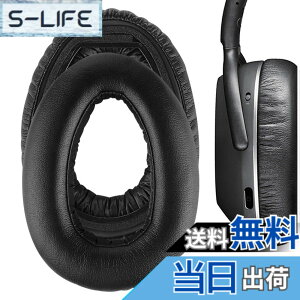 �y���������zGeekria �C���[�p�b�h QuickFit �݊��� �p�b�h �[���n�C�U�[ Sennheiser PXC480, PXC550, PXC550-II, MB660 UC, MB 660 MC �w�b�h�z���ɑΉ� �p�b�h �C���[/�C���[�J�b�v (�v���e�C�����U�[/�u���b�N)