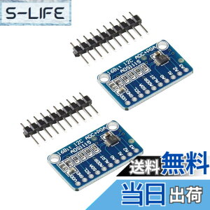 �y���������zKKHMF 2�� ADS1115 16Bit ADC 4�`�����l�� I2C IIC �݊� A/D�R���o�[�^ �σQ�C���A���v�t�� PGA ADC���W���[�� Arduino�p Raspberry Pi�p