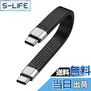 �y���������zEzo Flex USB-C to USB-C �Z���P�[�u�� 13.5cm ���` �����f�[�^�]��20Gbps ����PD�[�d100W USBC - USBC Type-C to Type-C �t���b�g�P�[�u�� (�^�C�v C-C)