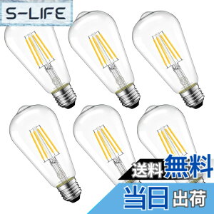 �y���������zLVWIT ST64 LED�d�� �G�W�\�������v E26���� 40W�`���� 470LM 2700K�d���F �t�B�������g �d�� �N���V�b�N ���͋C ���g�� �������Ή� 6��