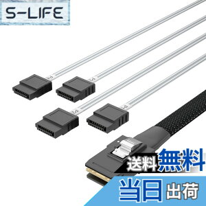 �y���������z10Gtek ���� Mini SAS 36Pin(SFF-8087) �I�X to 4x SATA 7Pin ���X �@���A�E�g �P�[�u��, 0.5���[�g��